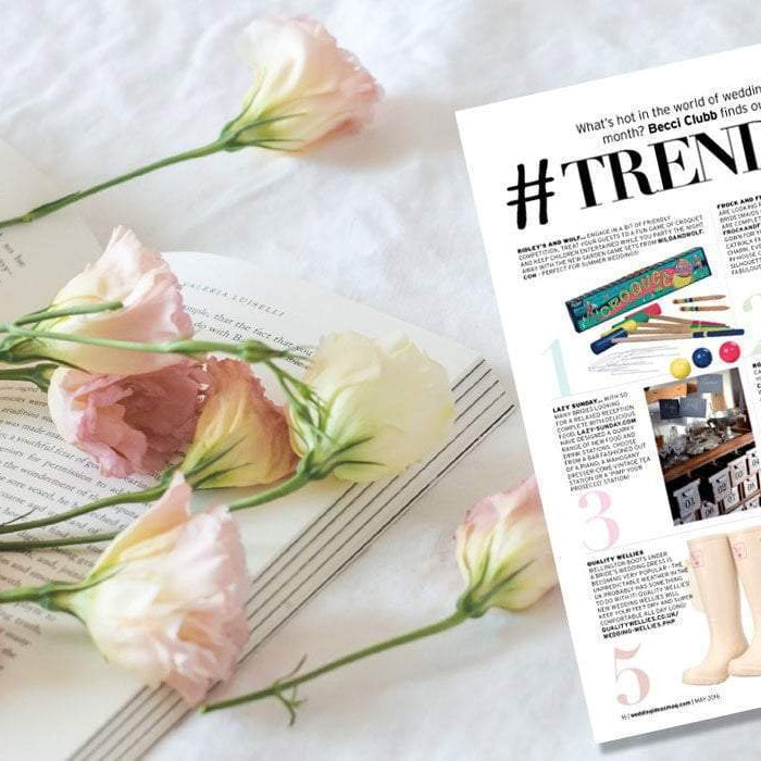 #Trending - IDO Wedding Wellies in Wedding Magazine