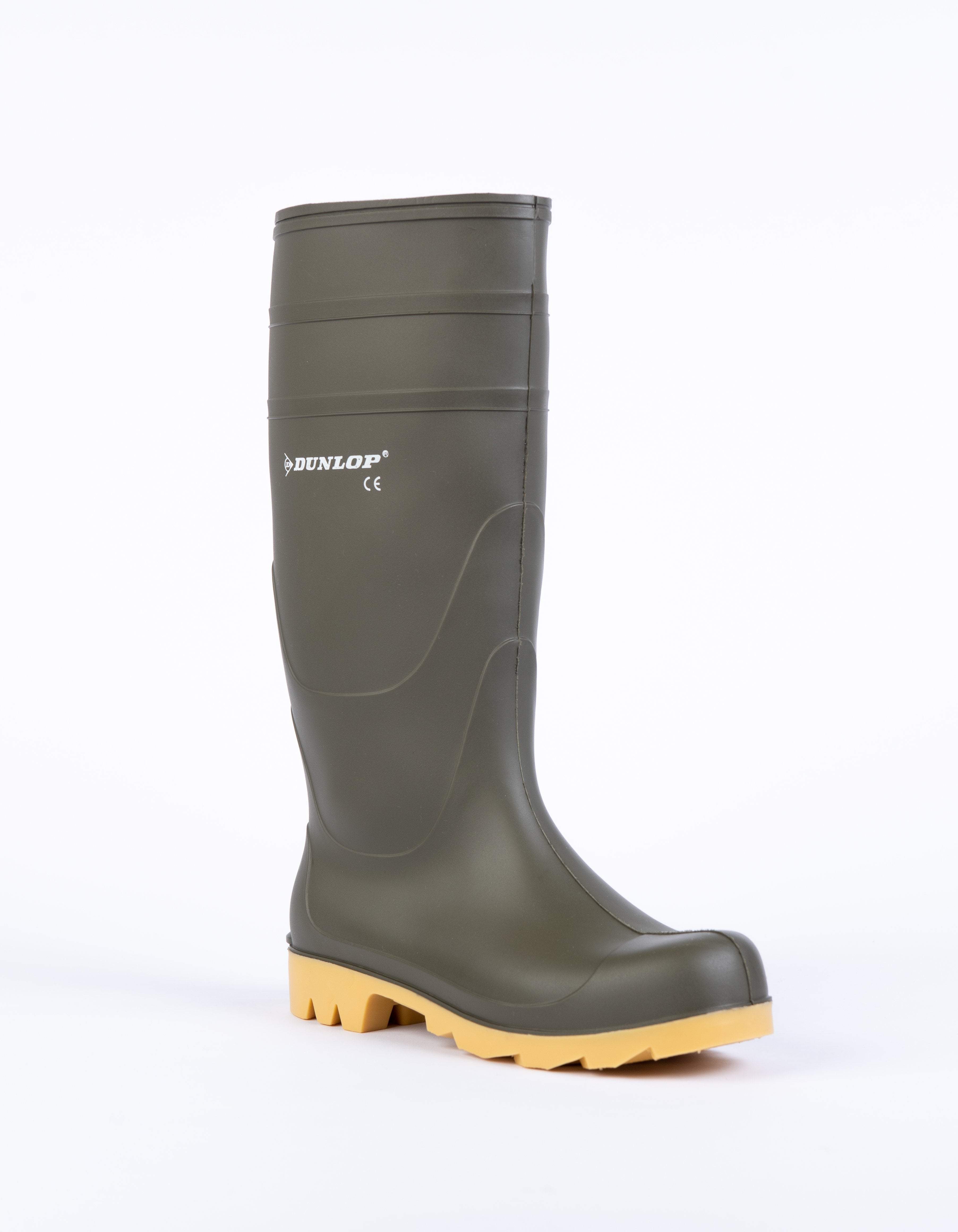 Dunlop Mens Green Pacemaker Wellington Boots | Dunlop- Evercreatures® Official