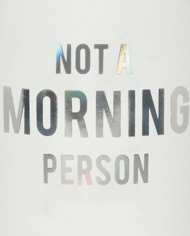 Not a Morning Person Money Mug - White | Evercreatures- Evercreatures® Official