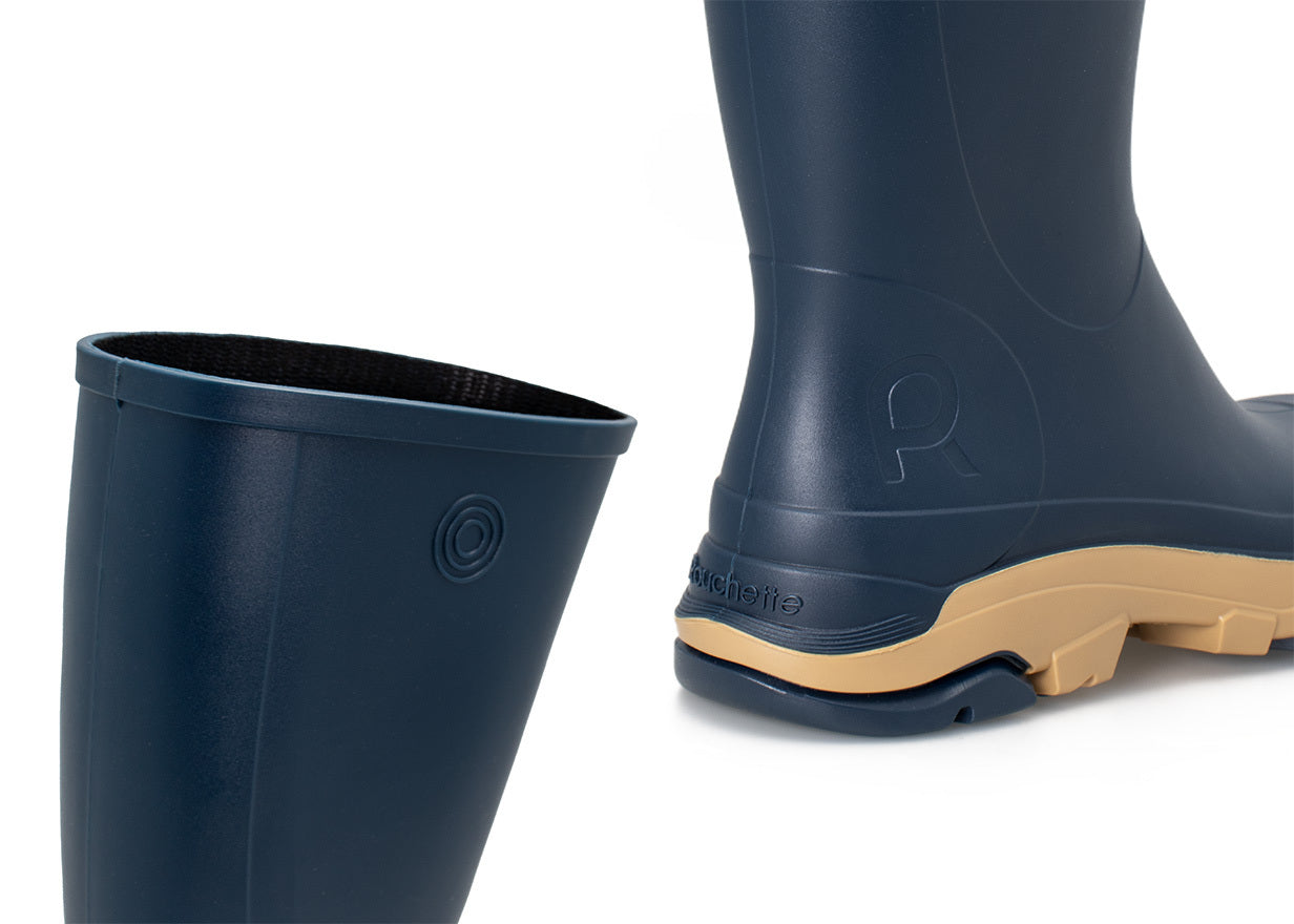 Rouchette Remoove Wellington Boots - Navy