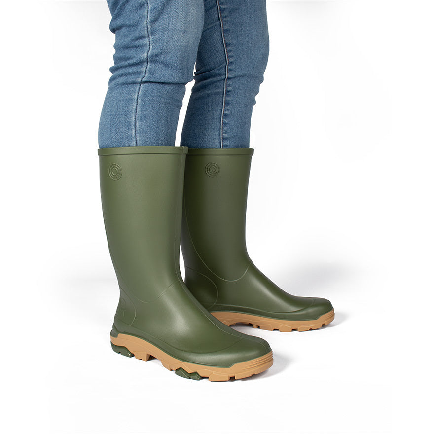 Rouchette Remoove Wellington Boots - Khaki
