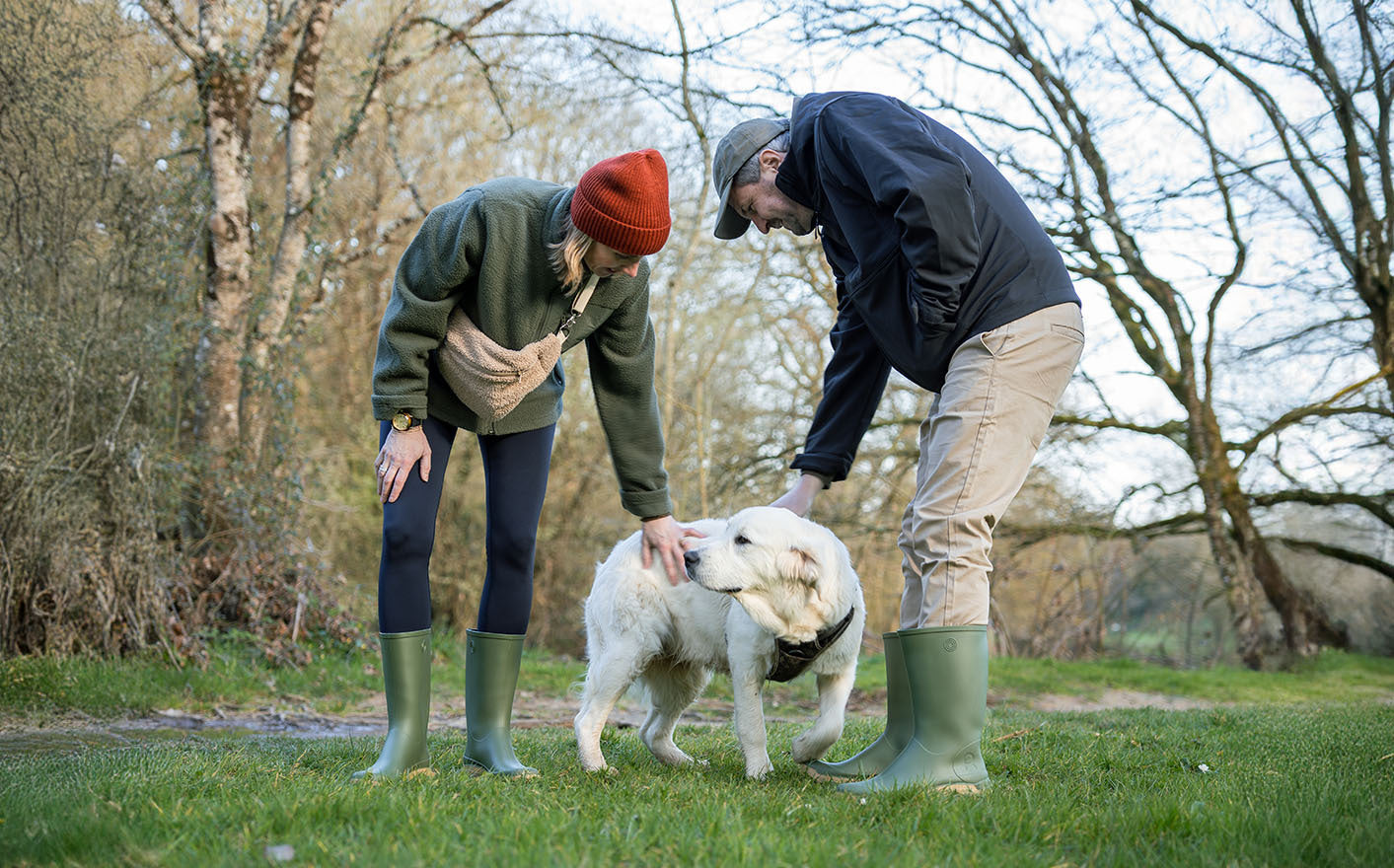 Rouchette Remoove Wellington Boots - Khaki