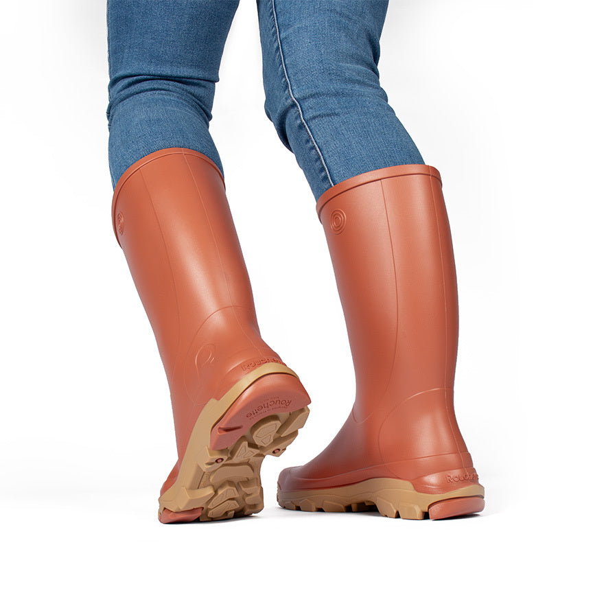 Rouchette Remoove Wellington Boots - Terracotta