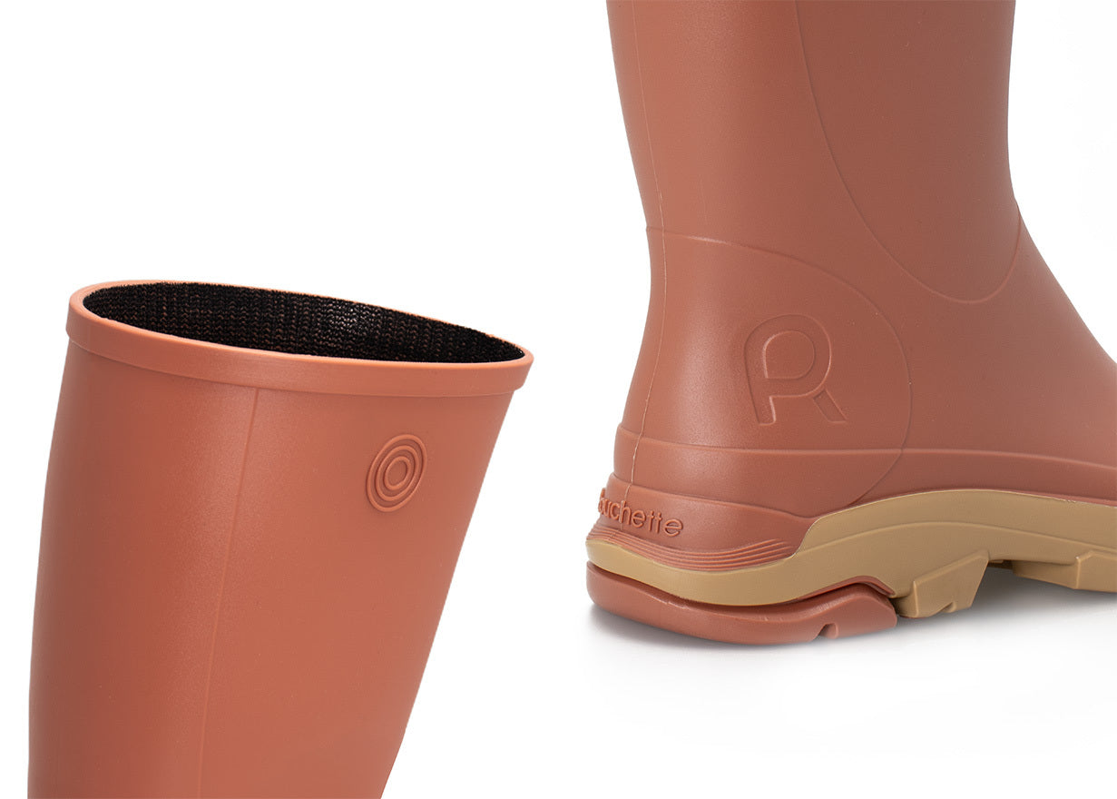 Rouchette Remoove Wellington Boots - Terracotta