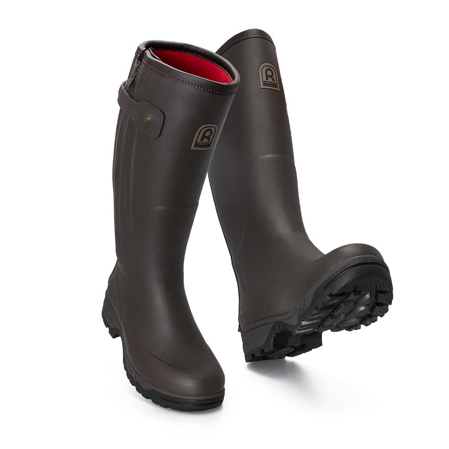 Rouchette Veneur Neoprene Zip Boot - Brown