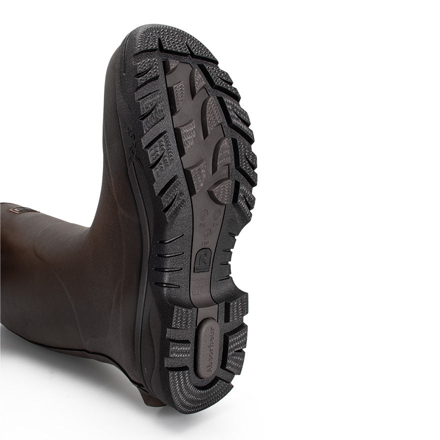 Rouchette Veneur Neoprene Zip Boot - Brown