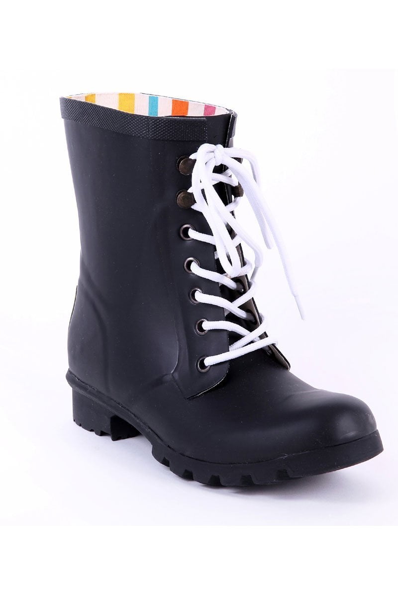 Evercreatures Black Beret Short Wellies | Evercreatures- Evercreatures® Official