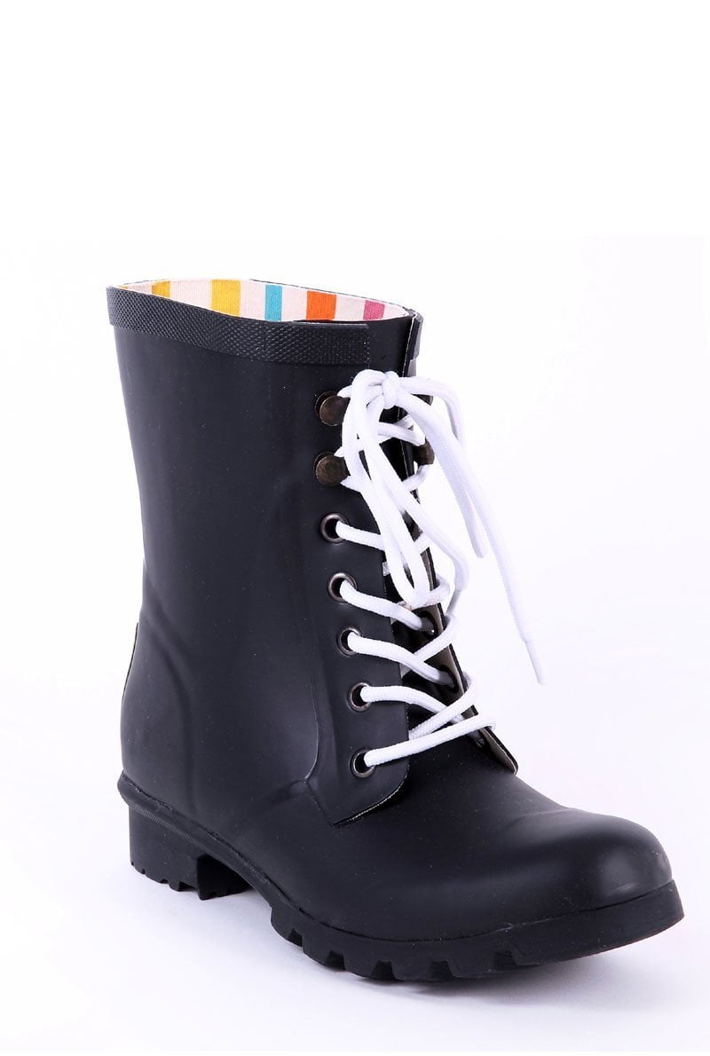 Evercreatures Black Beret Short Wellies | Evercreatures- Evercreatures® Official