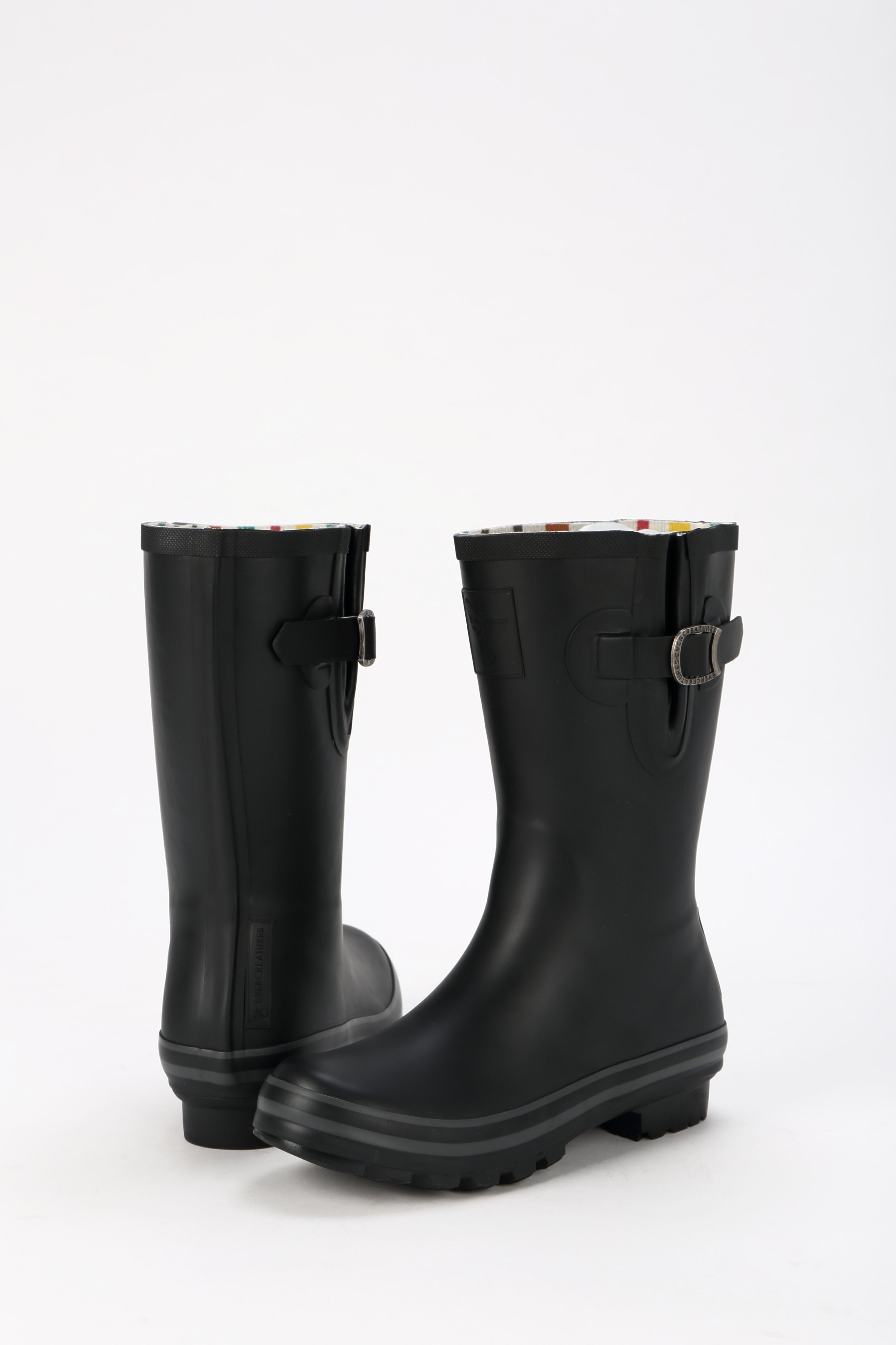 Evercreatures All Black Plain Short Wellies | Evercreatures- Evercreatures® Official