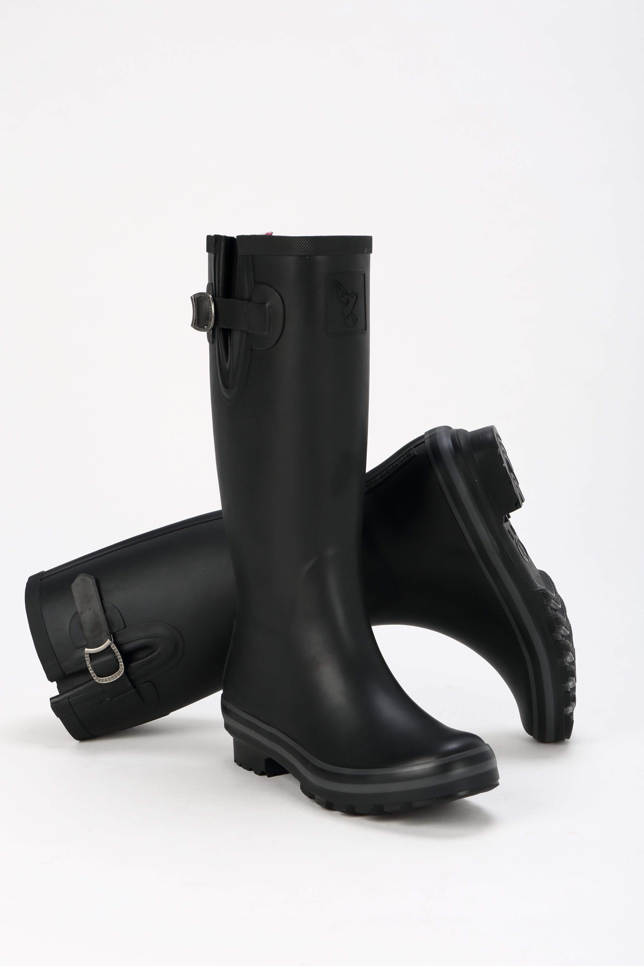 Evercreatures All Black Plain Tall Wellies | Evercreatures- Evercreatures® Official