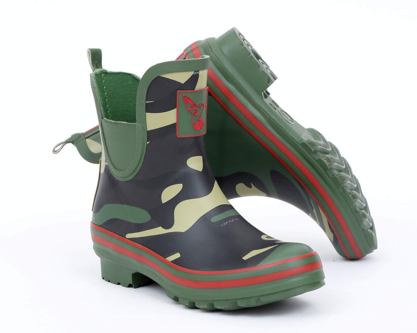 Evercreatures Camouflage Meadow Ankle Wellies | Evercreatures- Evercreatures® Official