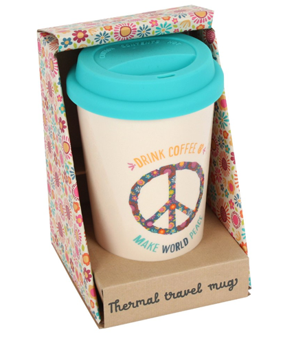 World Peace Travel Mug - Ceramic | Evercreatures- Evercreatures® Official