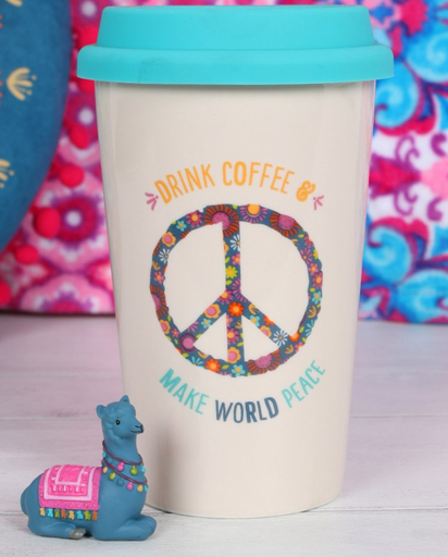 World Peace Travel Mug - Ceramic | Evercreatures- Evercreatures® Official
