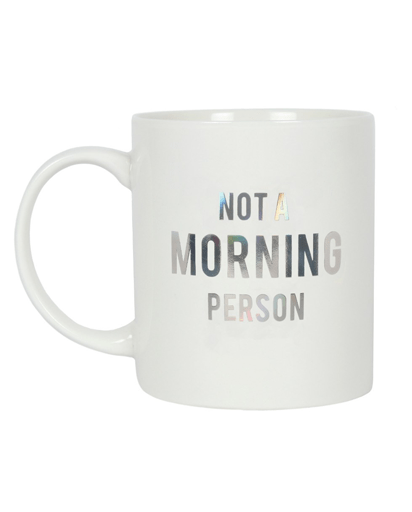Not a Morning Person Money Mug - White | Evercreatures- Evercreatures® Official