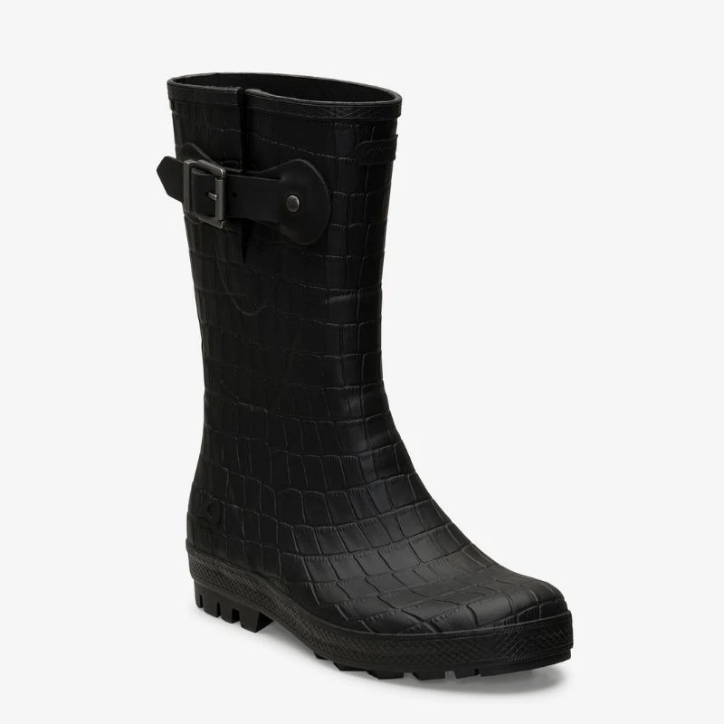 Viking Footwear Womens Hedda Croco Rubber Boot - Black | Viking Footwear- Evercreatures® Official