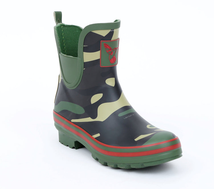 Evercreatures Camouflage Meadow Ankle Wellies | Evercreatures- Evercreatures® Official