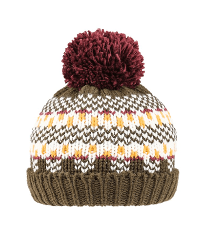 Boys Felly Knitted Bobble Hat Olive Evercreatures® Official