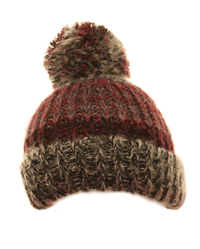 Girls Jano Chunky Knitted Bottle Hat - Dark Pink | Evercreatures- Evercreatures® Official
