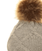 Ladies Michy Cable Knit Bobble Hat Fuax Poms - Grey | Evercreatures- Evercreatures® Official
